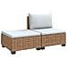 2 pz Set Lounge in Rattan con Cuscini GENDT Rattan naturale - Foto miniatura 1
