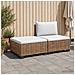 2 pz Set Lounge in Rattan con Cuscini GENDT Rattan naturale - Foto miniatura 2