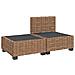 2 pz Set Lounge in Rattan con Cuscini GENDT Rattan naturale - Foto miniatura 4