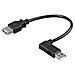 ICOC U2-AA-ANL3 - Cavo USB 2.0 A maschio angolato / A femmina 0,3 m - Foto miniatura 1