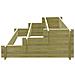 Fioriera Piantatore A Tre Livelli In Legno Impregnato 90 X 35 Cm - Foto miniatura 3