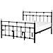 Letto Matrimoniale In Metallo Nero 160x200 Cm Lynx - Foto miniatura 9