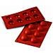 Stampo Semisfere 8 Cavita 5cm Classic Terracotta Silicone - Foto miniatura 1