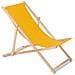 Sedia A Sdraio Di Faggio Colore Giallo - Foto miniatura 2