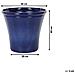 Vaso Di Fiori Blu Navy ?46 Cm Kokkino - Foto miniatura 3