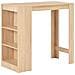 Tavolo da Bar con Ripiano Rovere 110x50x103 cm - Foto miniatura 1