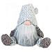 Rebecca Mobili Elfo Scandinavo Gnomo Stoffa Grigio Addobbo Natale 35x16x24 - Foto miniatura 1