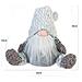 Rebecca Mobili Elfo Scandinavo Gnomo Stoffa Grigio Addobbo Natale 35x16x24 - Foto miniatura 3