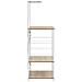 Mobile Microonde Bianco Rovere 60x39,6x123cm Legno Multistrato - Foto miniatura 4