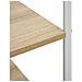 Mobile Microonde Bianco Rovere 60x39,6x123cm Legno Multistrato - Foto miniatura 5