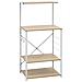 Mobile Microonde Bianco Rovere 60x39,6x123cm Legno Multistrato - Foto miniatura 1