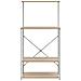 Mobile Microonde Bianco Rovere 60x39,6x123cm Legno Multistrato - Foto miniatura 7