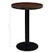 Tavolo Da Bistrot Marrone Scuro 50 Cm In Mdf - Foto miniatura 5