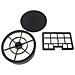 Set Filtri (2 Pezzi) Compatibile Con Hanseatic Vc-t4020, Vc-t4020e-1, Vc-t4020es-2, Vc-t4020es17 Aspirapolvere, Filtro Combinato + Filtro Aria - Foto miniatura 1