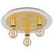 Passano Lampada Da Soffitto 4 W, Weiss, Gold - Foto miniatura 1