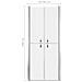 Porta per Doccia in ESG Satinato 86x190 cm - Foto miniatura 4