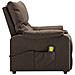 Poltrona Massaggiante Elettrica Marrone in Tessuto - Foto miniatura 7