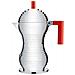 Caffettiera espresso pulcina rosso 6 tazza alluminio - Foto miniatura 1