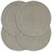 Tovagliette 4 Pz Grigio Neutro 38cm Rotonde In Cotone - Foto miniatura 1