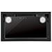 Cappa Gc Dual A 75 Xgbk Baldacchino, Classe Di Efficienza Energetica A, Larghezza 79,2 Cm, 820 M³ / h, Comando Touch, Led, Vetro Nero - Foto miniatura 1