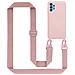 Catena Di Telefoni Cellulari Compatibile Con Samsung Galaxy A52 (4g / 5g) / A52s In Liquid Rosa - Coperchio Di Protezione In Silicone Con Cordino Regolabile In Lunghezza - Foto miniatura 1