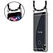 Catena Di Telefoni Cellulari Compatibile Con Htc Desire 10 Lifestyle / Desire 825 In Nero Argento - Coperchio Protettivo In Silicone Con Anelli D'argento, Cinturino In Corda E Custodia Staccabile - Foto miniatura 5