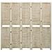 Divisorio A 5 Pannelli 175 X 165 Cm Legno Massello Di Paulownia - Foto miniatura 2