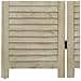 Divisorio A 5 Pannelli 175 X 165 Cm Legno Massello Di Paulownia - Foto miniatura 6