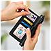 Custodia A Portafoglio Iphone 13 Mini Multiscomparto Supporto Video Nera - Foto miniatura 2