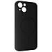 Cover Magsafe Iphone 13 Silicone Flessibile Soft-touch Mag Cover Nera - Foto miniatura 3