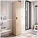 Colonna Bagno Lagalb, Mobile Pensile Bagno, Armadio Alto Multiuso A 1 Anta, 39x35h190 Cm, Rovere - Foto miniatura 1