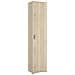 Colonna Bagno Lagalb, Mobile Pensile Bagno, Armadio Alto Multiuso A 1 Anta, 39x35h190 Cm, Rovere - Foto miniatura 2