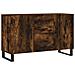 Credenza Rovere Fumo 100x36x60 Cm In Legno Multistrato - Foto miniatura 2