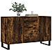 Credenza Rovere Fumo 100x36x60 Cm In Legno Multistrato - Foto miniatura 3
