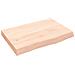 Piano Bagno 60x40x (2-6) cm in Legno Massello Non Trattato - Foto miniatura 1