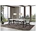 Tavolo Allungabile 70x110/194 Cm Paxon Telaio Antracite - Bianco Frassino - Foto miniatura 5