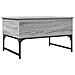Tavolino Salotto Grigio Sonoma 70x50x40 Cm Multistrato Metallo - Foto miniatura 2
