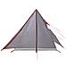 Tenda Da Campeggio 2 Persone Grigio E Arancione Impermeabile - Foto miniatura 2