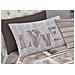 Completo Lenzuola Linea Pensieri Delicati 100% Cotone Disegno Shabby Love Piazza E Mezza Beige - Foto miniatura 3
