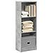 Libreria Grigio Cemento 40x24x109 Cm In Truciolato - Foto miniatura 1