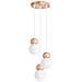 Lampada A Sospensione Pekka 3p Bianco /legno Naturale Sl. 1391 - Scandinavo Lampade A Sospensione Bianco /legno Naturale 124x31x31 Cm - Foto miniatura 1