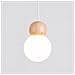 Lampada A Sospensione Pekka 3p Bianco /legno Naturale Sl. 1391 - Scandinavo Lampade A Sospensione Bianco /legno Naturale 124x31x31 Cm - Foto miniatura 8