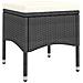 Set Pranzo da Giardino 5 pz Polyrattan e Vetro Temperato Nero - Foto miniatura 2
