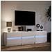 Mobile Porta TV con LED Bianco 180x34x50cm in Truciolato - Foto miniatura 2