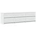 Mobile Porta TV con LED Bianco 180x34x50cm in Truciolato - Foto miniatura 10