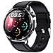 Smartwatch Con Ecg, Cardiofrequenzimetro, Pressione Sanguigna E Contapassi Black Leather Strap - Foto miniatura 4