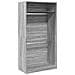 Armadio Grigio Sonoma 100x50x200 Cm In Legno Multistrato - Foto miniatura 2