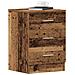Comodino Legno Antico 38x35x55 Cm In Legno Multistrato - Foto miniatura 1