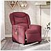 Poltrona Massaggiante Reclinabile Elettrica Rosso Vino Tessuto - Foto miniatura 2