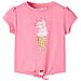 Maglietta da Bambina Rosa Fluo Brillante 140 - Foto miniatura 1